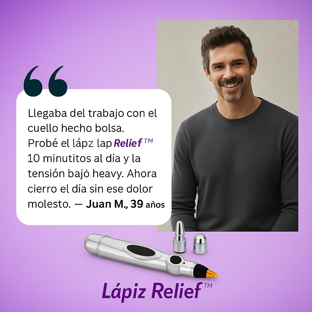 Relief™ Adiós al Dolor Sin Pastillas, Lápiz Acupuntura Portátil.