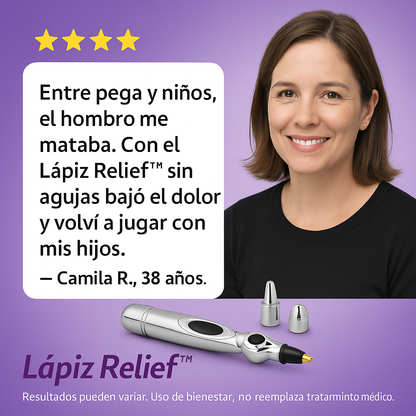 Relief™ Adiós al Dolor Sin Pastillas, Lápiz Acupuntura Portátil.