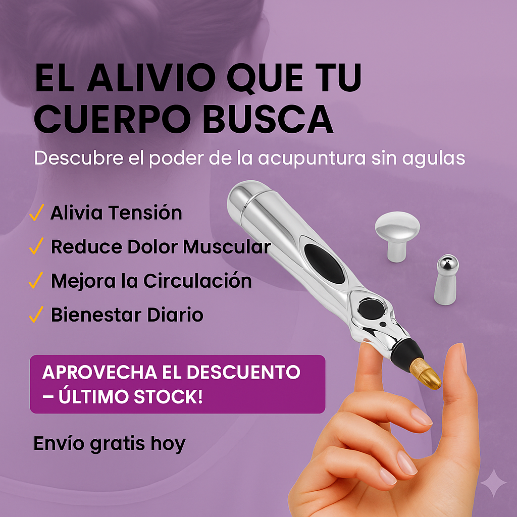Relief™ Adiós al Dolor Sin Pastillas, Lápiz Acupuntura Portátil.