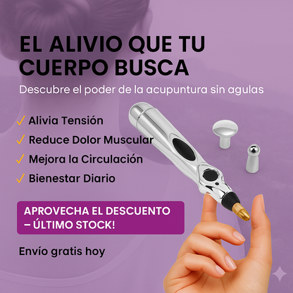 Relief™ Adiós al Dolor Sin Pastillas, Lápiz Acupuntura Portátil.