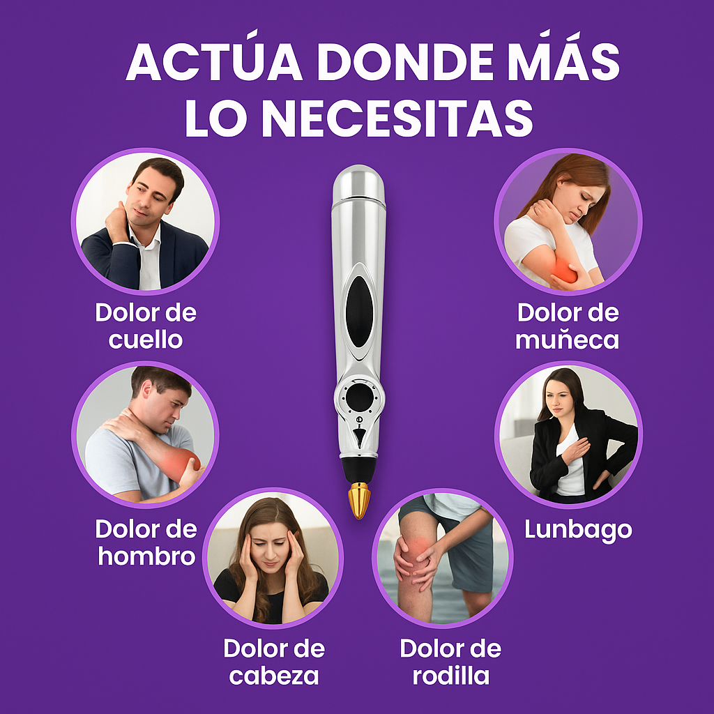Relief™ Adiós al Dolor Sin Pastillas, Lápiz Acupuntura Portátil.
