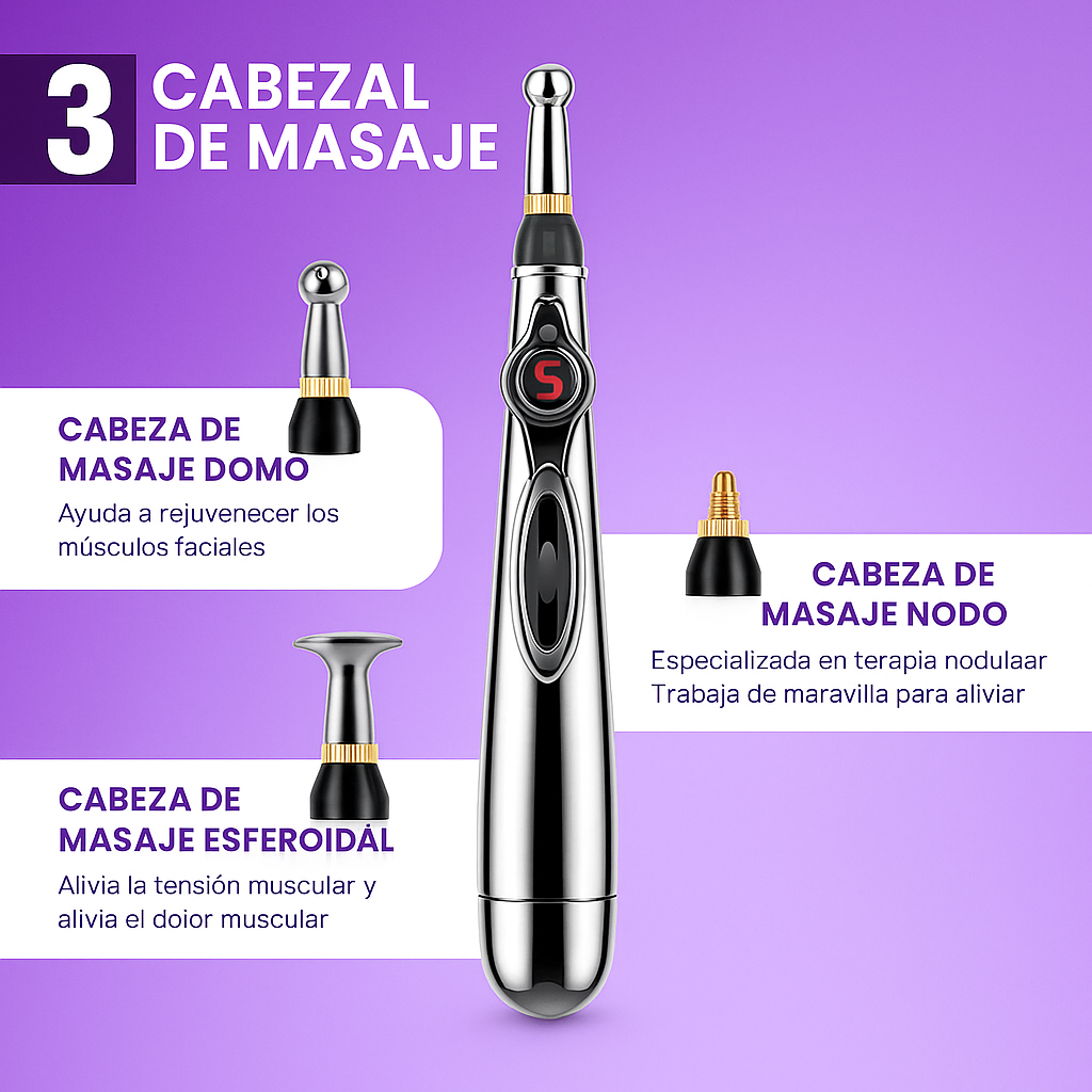 Relief™ Adiós al Dolor Sin Pastillas, Lápiz Acupuntura Portátil.